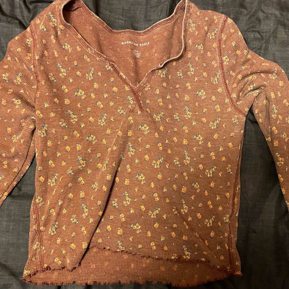 American Eagle crop long sleeve